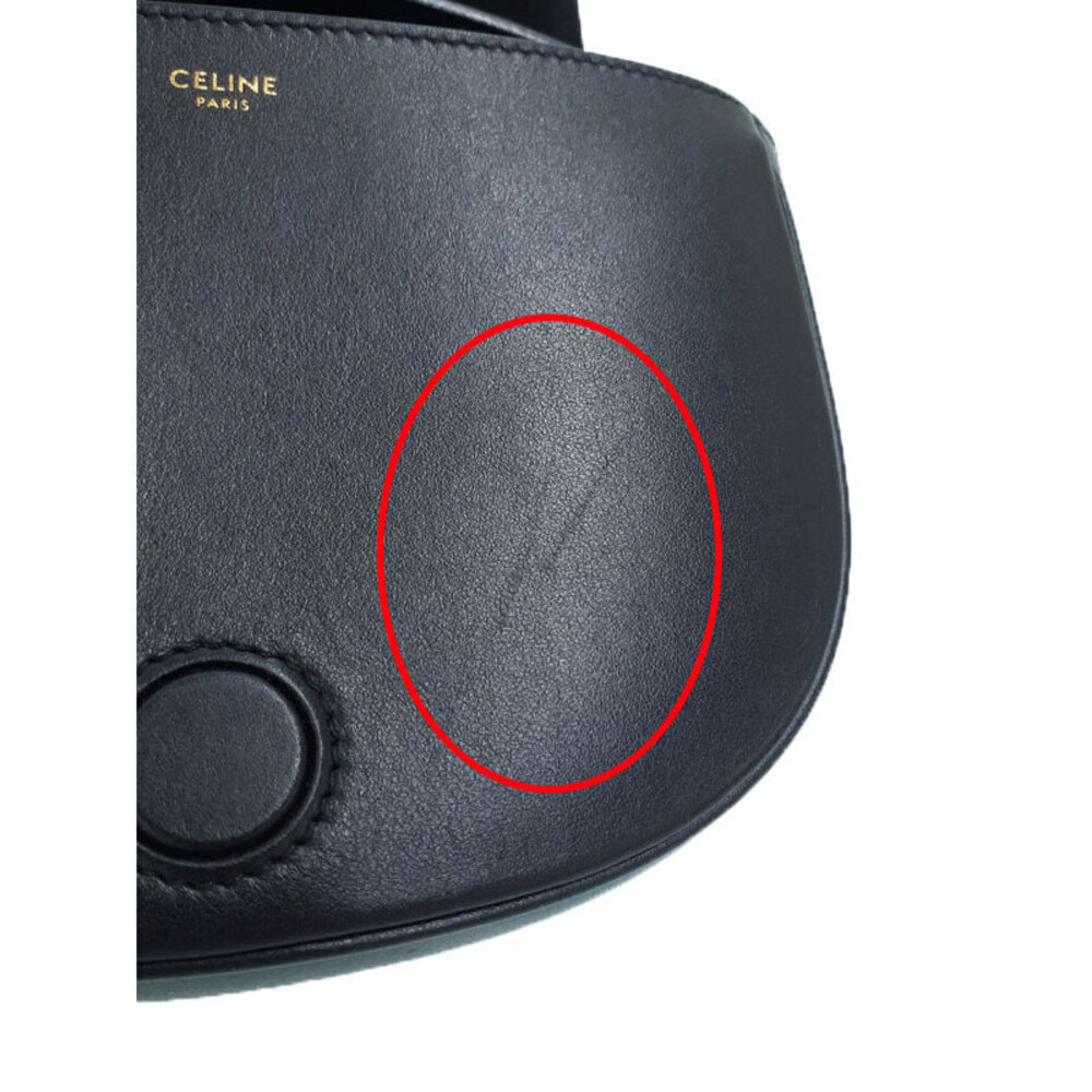 Celine Cuir Triomphe Folco Shoulder Bag - Picture 7 of 9